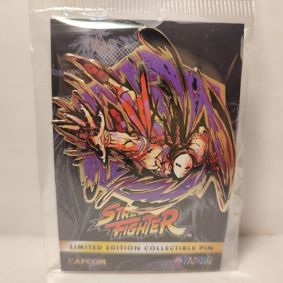 Street Fighter Vega Painterly Series Enamel Pin Official Capcom Badge - Picture 1 of 2